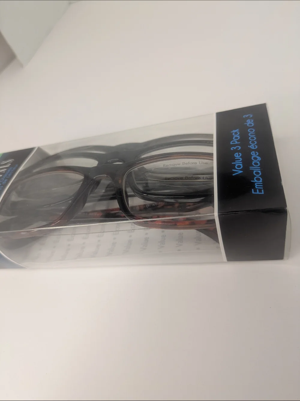 Essentials Reading Glasses 3-Pack +1.50 Black/Brown